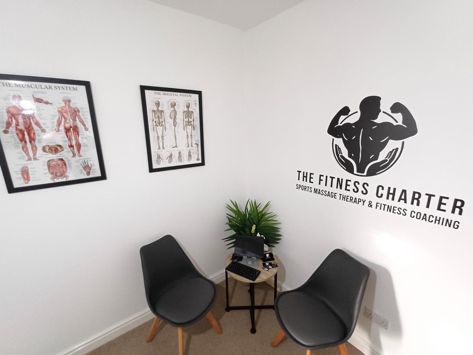 Picture of the sports massage clinic at The Fitness Charter, Merthyr Tydfil