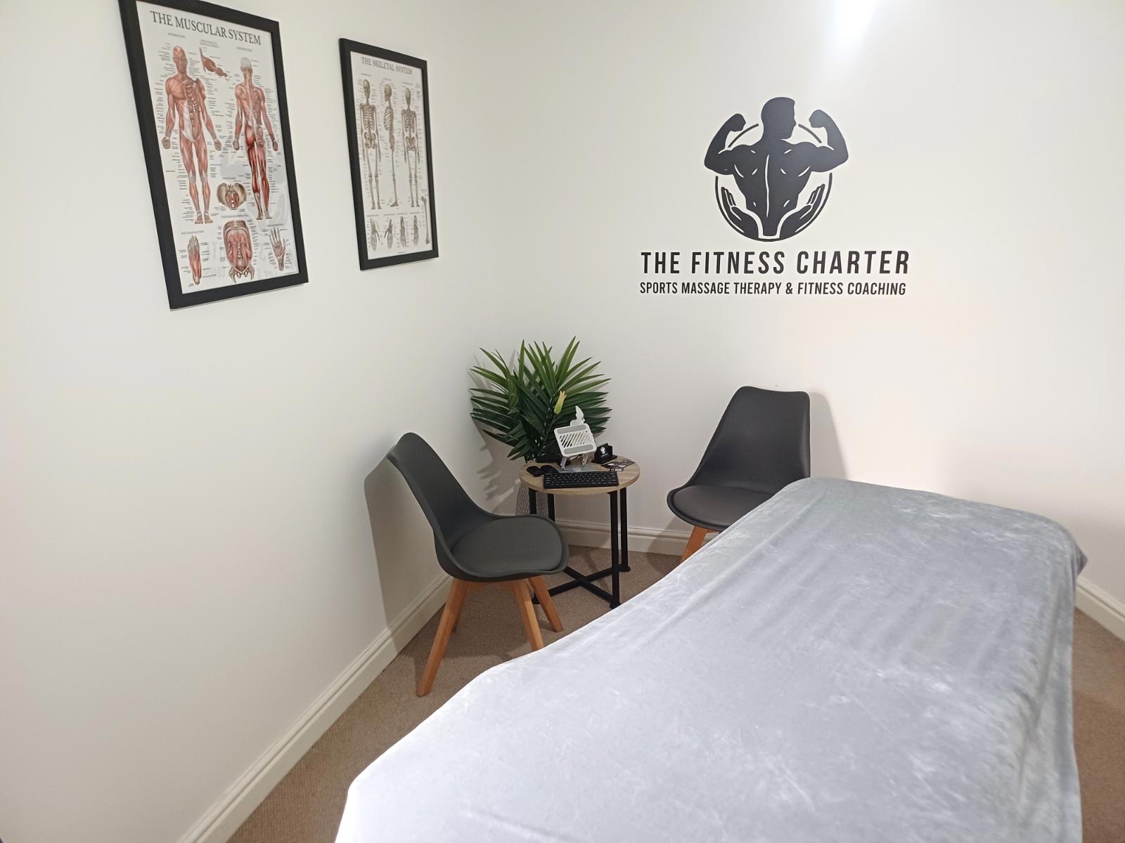 Picture of the sports massage clinic at The Fitness Charter, Merthyr Tydfil